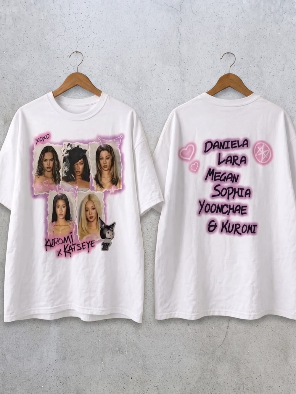 Katseye x Kuromi Sanrio Collab Y2k
Airbrush Graphic Tee - Gildan 5000